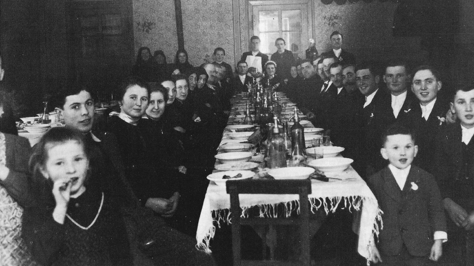 Hochzeitstafel im Gasthaus Rack 1936. Foto: Archiv Freundeskreis Filipowa