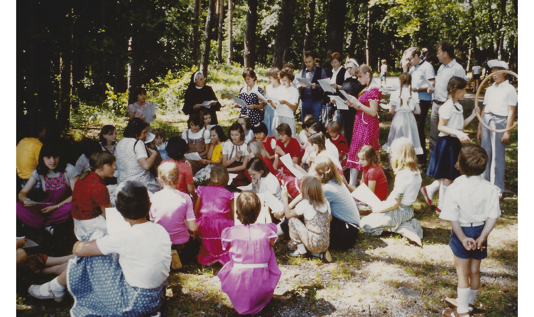Ausflug zum Ende des Schuljahres 1982. Foto: Archiv Arme Schulschwestern