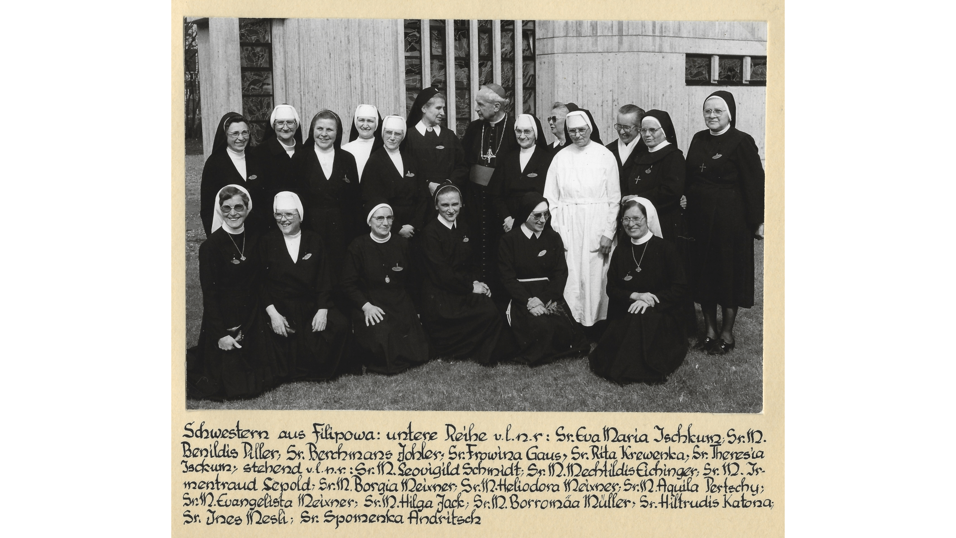 Die Schwestern von Bad Niedernau mit ihren Gastschwestern 1979. Archiv Arme Schulschwestern
