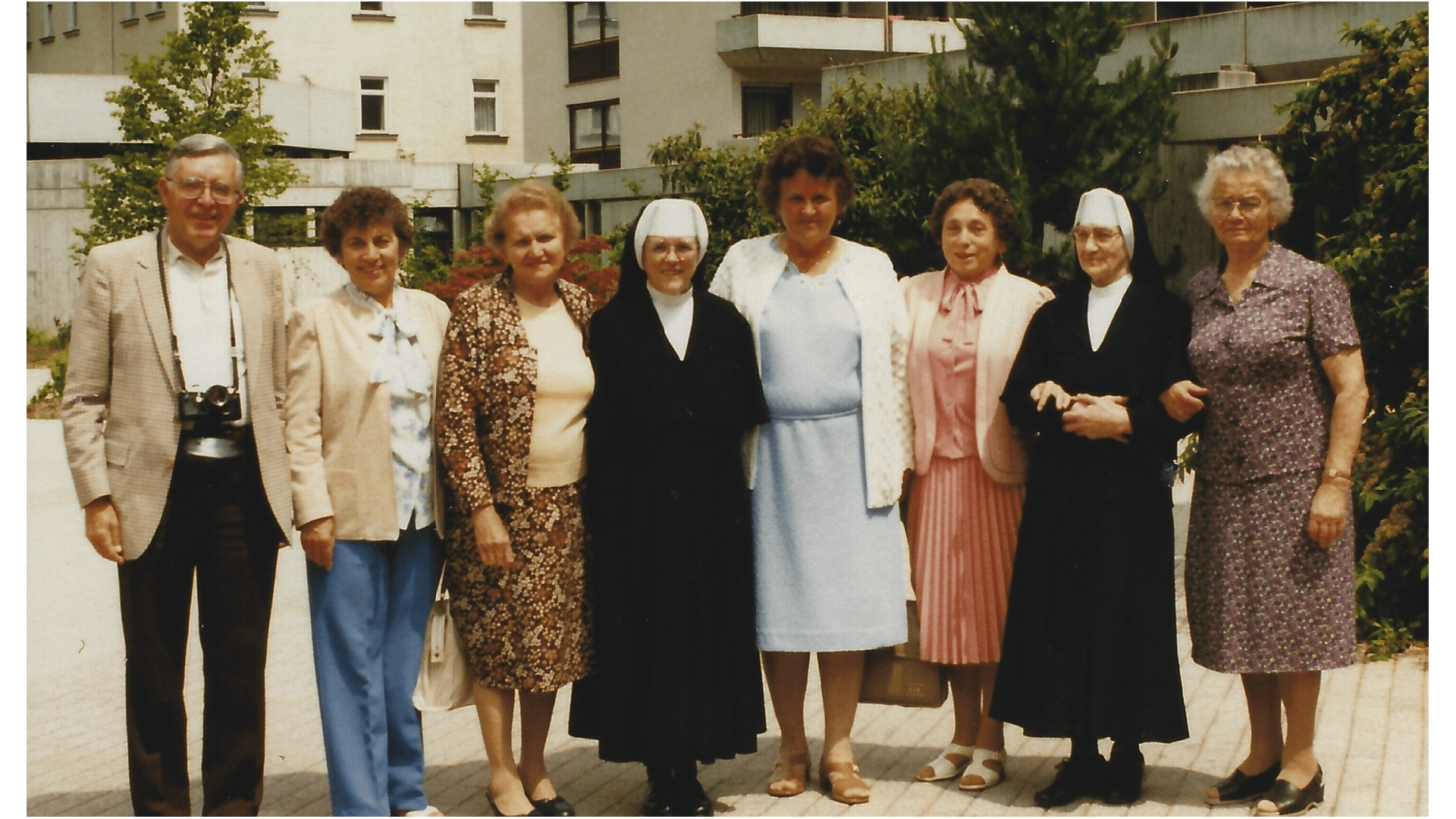 Kurgäste (Landsleute der Schwestern) 1984-aus Chicago, Wien und Deidesheim. Foto: Archiv Arme Schulschwestern