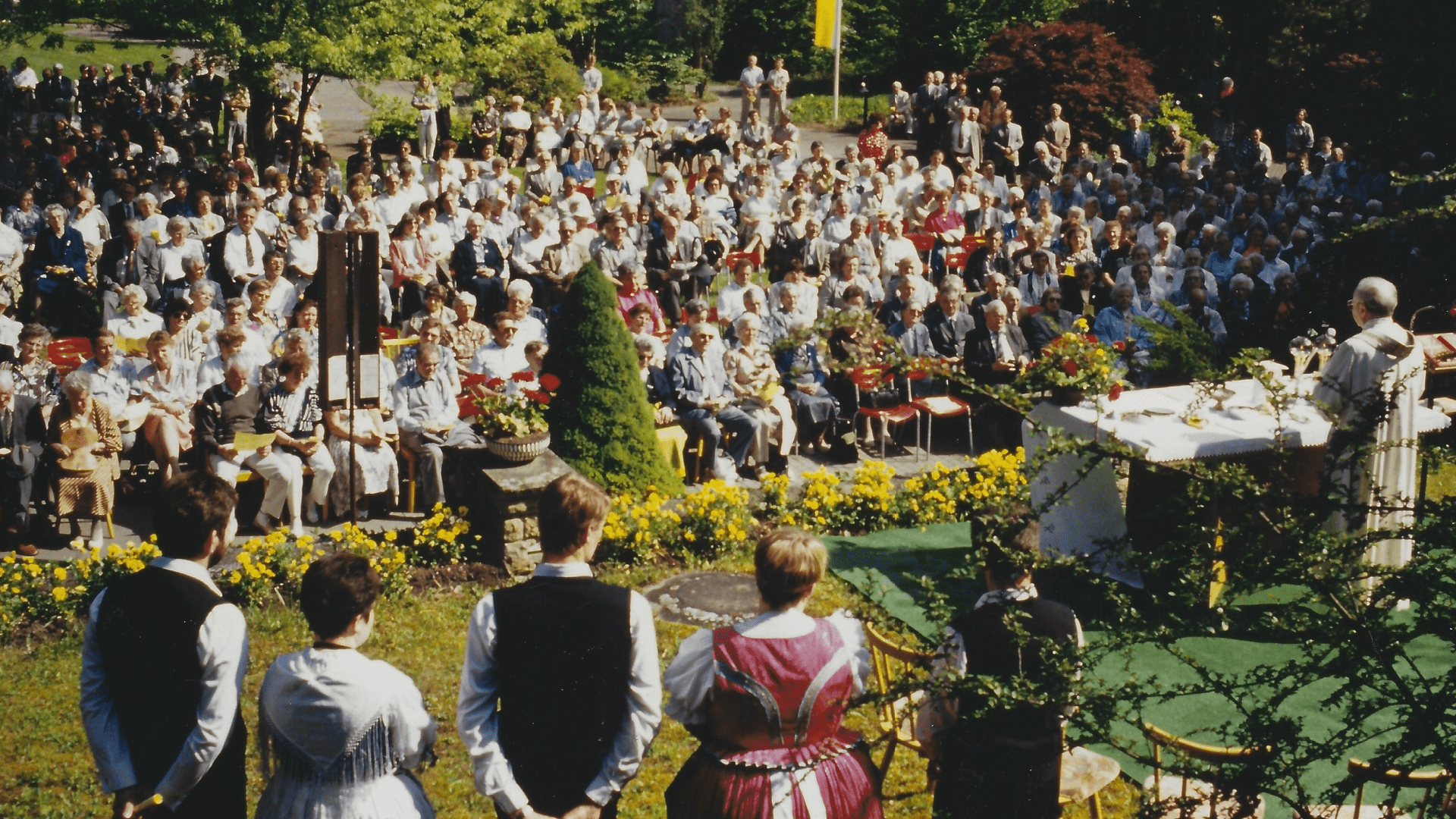 Wallfahrt Christi Himmelfahrt 1993 – über 400 Pilger.  Foto: Archiv Arme Schulschwestern